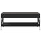 vidaXL Coffee Table with Infinity LED Black 90x50x38 cm