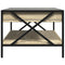 vidaXL Coffee Table with Infinity LED Sonoma Oak 90x50x38 cm