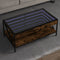 vidaXL Coffee Table with Infinity LED Smoked Oak 90x50x38 cm
