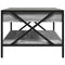 vidaXL Coffee Table with Infinity LED Grey Sonoma 90x50x38 cm