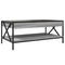 vidaXL Coffee Table with Infinity LED Grey Sonoma 90x50x38 cm