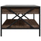 vidaXL Coffee Table with Infinity LED Brown Oak 90x50x38 cm