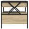 vidaXL Coffee Table with Infinity LED Sonoma Oak 50x50x51 cm