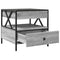 vidaXL Coffee Table with Infinity LED Grey Sonoma 50x50x51 cm
