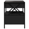 vidaXL Coffee Table with Infinity LED Black 40x40x51 cm