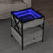 vidaXL Coffee Table with Infinity LED Grey Sonoma 40x40x51 cm