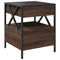 vidaXL Coffee Table with Infinity LED Brown Oak 40x40x51 cm