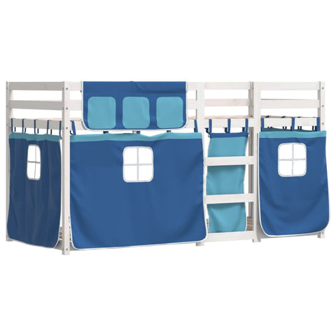 vidaXL Bunk Bed without Mattress Blue 80x200 cm Solid Wood Pine