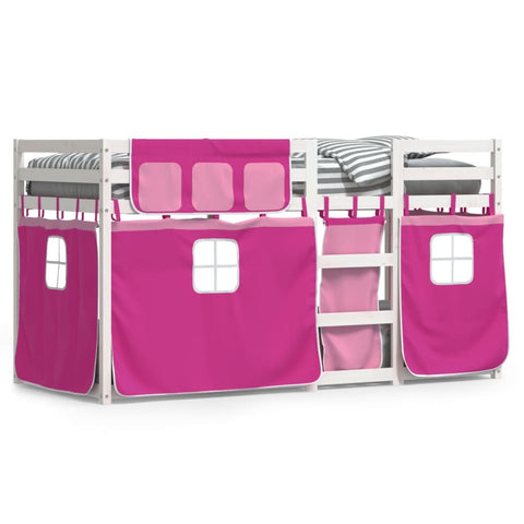 vidaXL Bunk Bed without Mattress Pink 80x200 cm Solid Wood Pine