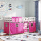 vidaXL Bunk Bed without Mattress Pink 90x200 cm Solid Wood Pine