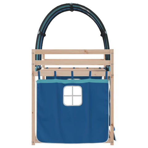 vidaXL Bunk Bed without Mattress Blue 80x200 cm Solid Wood Pine