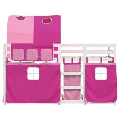 vidaXL Bunk Bed without Mattress Pink 80x200 cm Solid Wood Pine