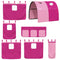 vidaXL Bunk Bed without Mattress Pink 90x190 cm Single Solid Wood Pine
