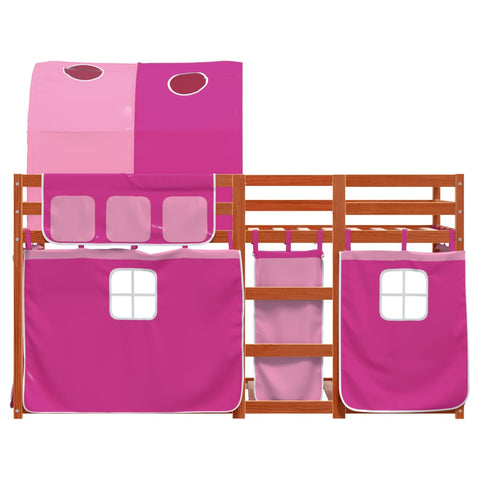 vidaXL Bunk Bed without Mattress Pink 80x200 cm Solid Wood Pine