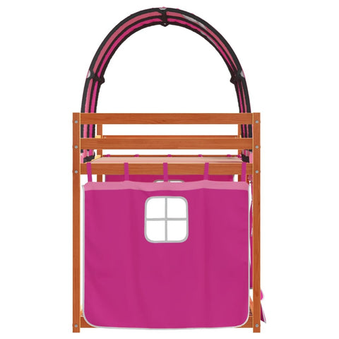 vidaXL Bunk Bed without Mattress Pink 80x200 cm Solid Wood Pine