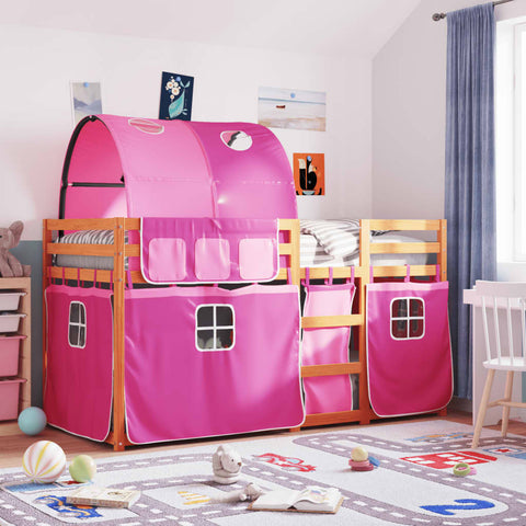 vidaXL Bunk Bed without Mattress Pink 80x200 cm Solid Wood Pine
