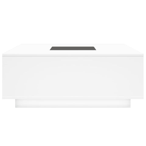 vidaXL Coffee Table with Infinity LED White 100x100x40 cm