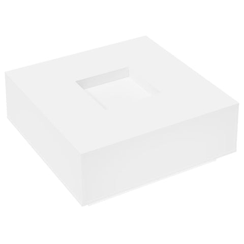 vidaXL Coffee Table White 100x100x40 cm Engineered Wood