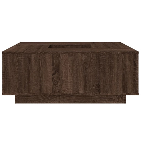 vidaXL Coffee Table Brown Oak 100x100x40 cm Engineered Wood