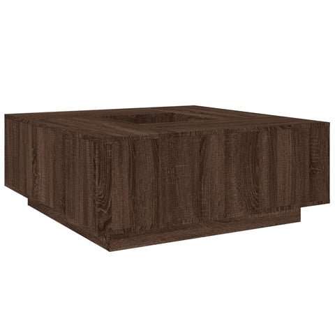 vidaXL Coffee Table Brown Oak 100x100x40 cm Engineered Wood