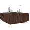 vidaXL Coffee Table Brown Oak 100x100x40 cm Engineered Wood