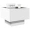 vidaXL Bedside Table with Infinity LED White 40x40x30 cm