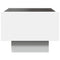 vidaXL Bedside Table with Infinity LED White 40x40x30 cm