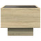 vidaXL Bedside Table with Infinity LED Sonoma Oak 40x40x30 cm