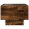 vidaXL Bedside Table with Infinity LED Smoked Oak 40x40x30 cm