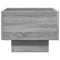 vidaXL Bedside Table with Infinity LED Grey Sonoma 40x40x30 cm