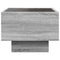 vidaXL Bedside Table with Infinity LED Grey Sonoma 40x40x30 cm