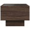 vidaXL Bedside Table with Infinity LED Brown Oak 40x40x30 cm