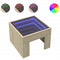 vidaXL Bedside Table with Infinity LED Sonoma Oak 40x40x30 cm