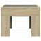 vidaXL Bedside Table with Infinity LED Sonoma Oak 40x40x30 cm