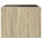 vidaXL Bedside Table with Infinity LED Sonoma Oak 40x40x30 cm