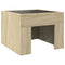 vidaXL Bedside Table with Infinity LED Sonoma Oak 40x40x30 cm