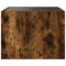 vidaXL Bedside Table with Infinity LED Smoked Oak 40x40x30 cm