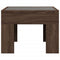 vidaXL Bedside Table with Infinity LED Brown Oak 40x40x30 cm