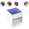 vidaXL Bedside Table with Infinity LED White 40x40x50 cm