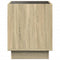 vidaXL Bedside Table with Infinity LED Sonoma Oak 40x40x50 cm