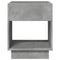 vidaXL Bedside Table with Infinity LED Concrete Grey 40x40x50 cm