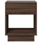 vidaXL Bedside Table with Infinity LED Brown Oak 40x40x50 cm