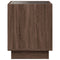 vidaXL Bedside Table with Infinity LED Brown Oak 40x40x50 cm