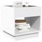 vidaXL Bedside Table with Infinity LED White 50x50x50 cm