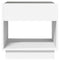 vidaXL Bedside Table with Infinity LED White 50x50x50 cm