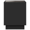 vidaXL Bedside Table with Infinity LED Black 50x50x50 cm
