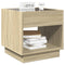 vidaXL Bedside Table with Infinity LED Sonoma Oak 50x50x50 cm