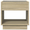 vidaXL Bedside Table with Infinity LED Sonoma Oak 50x50x50 cm