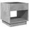 vidaXL Bedside Table with Infinity LED Concrete Grey 50x50x50 cm