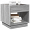 vidaXL Bedside Table with Infinity LED Grey Sonoma 50x50x50 cm